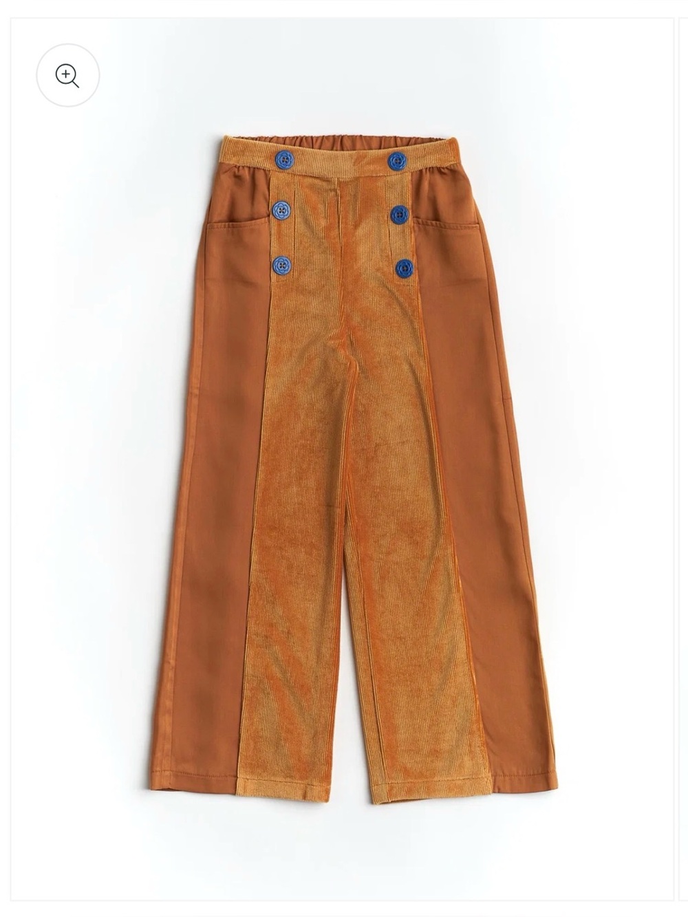 Finding Foxtale Brown Sugar Slacks NWT – Size 4T / 5T – Corduroy Tencel Wide Leg
